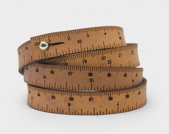 30" WRIST RULER™ | Tape Measure Bracelet | Leather Cuff | Ruler Bracelet | Dog measurement bracelet | Sewing | Knitting | Crochet | Notion |