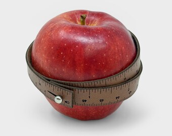 Vegan Leather Wrist Ruler: Apple Leather Bracelet, Sewing Notion