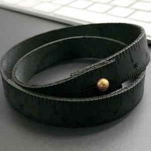 WRIST RULER™ The Original Tape Measure Bracelet Ruler Bracelet Leather Wrap Bracelet Sewing Knitting Crochet Notion Gift image 8