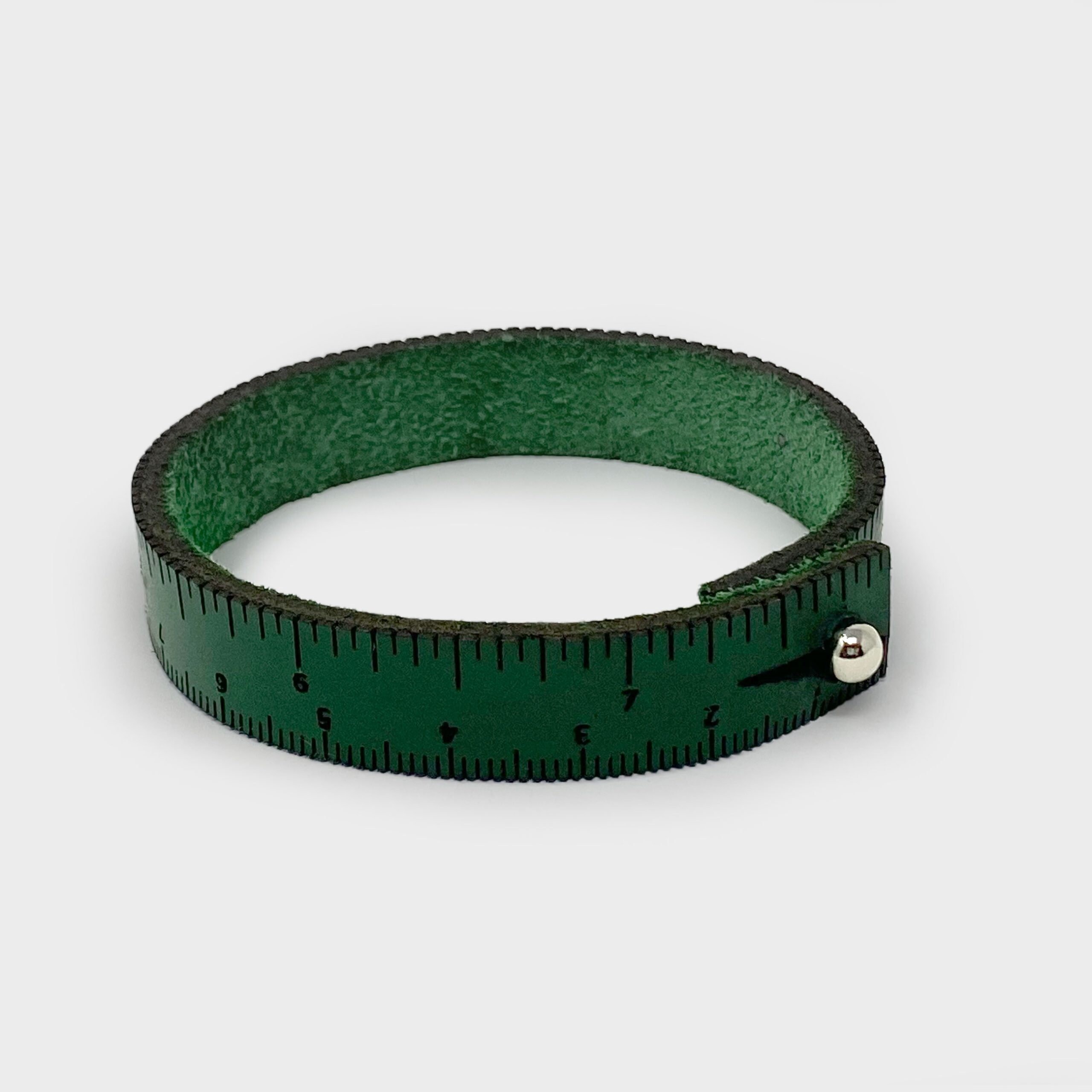 Outil Mesure 7-en-1 En Cuir Pour Tricot & Crochet - Règle, Jauge, Guide Et Porte-Marqueur - 47,7x3 Cm