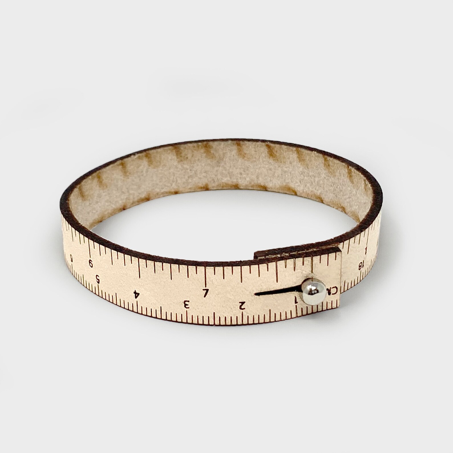 WRIST RULER Single Wrap Tape Measure Bracelet Natural Veg Etsy UK