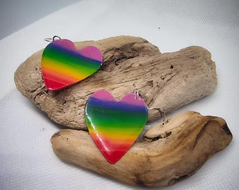 Rainbow hearts
