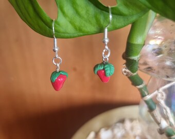 Strawberry Dangle Earrings