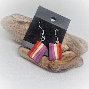 Lesbian Flag Earrings