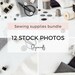 sewing supplies styled stock photos bundle of 12 modern branding feminine stock photograpy social media blog images