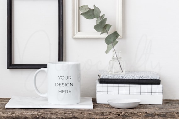 Coffee Mug Mockup Psd Template Styled Stock Photo Product Etsy