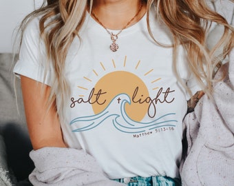 Salt & Light-SVG | Matteüs 5:13, zomershirt, zomersublimatie, strand-svg, strandsublimatie, christelijk ontwerp, bijbelvers-sublimatie