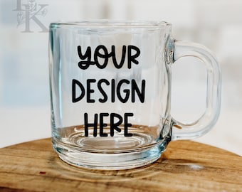 Glass Mug Mockup | 10 oz Glass Mug Mockup, Glass Mockup, Glass Cup Mockup, Coffee Cup Mockup, Mug Mockup, Coffee Mug Mockup, Glass Mug Image