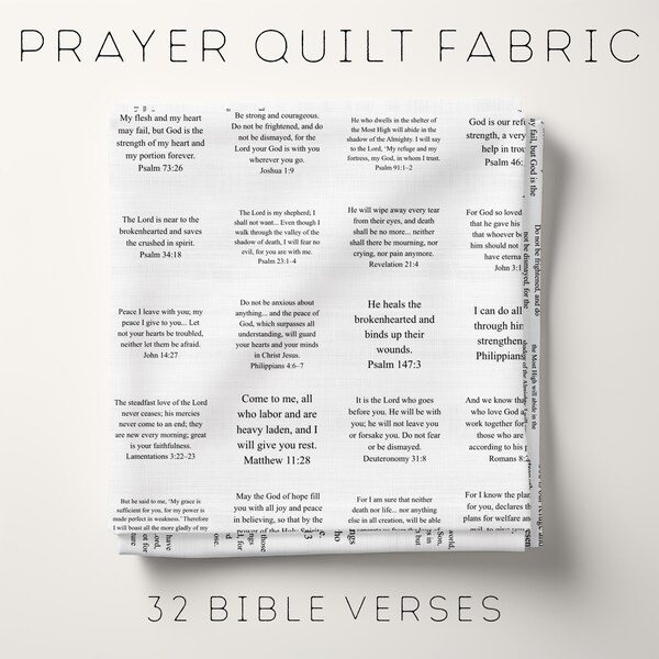 Bible Verse Fabric - Etsy