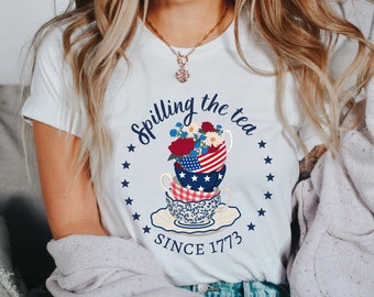 Spilling the Tea since 1773 PNG / 4 luglio png, maglietta del 4 luglio, download digitale del Giorno dell'Indipendenza, America png, canotta patriottica png
