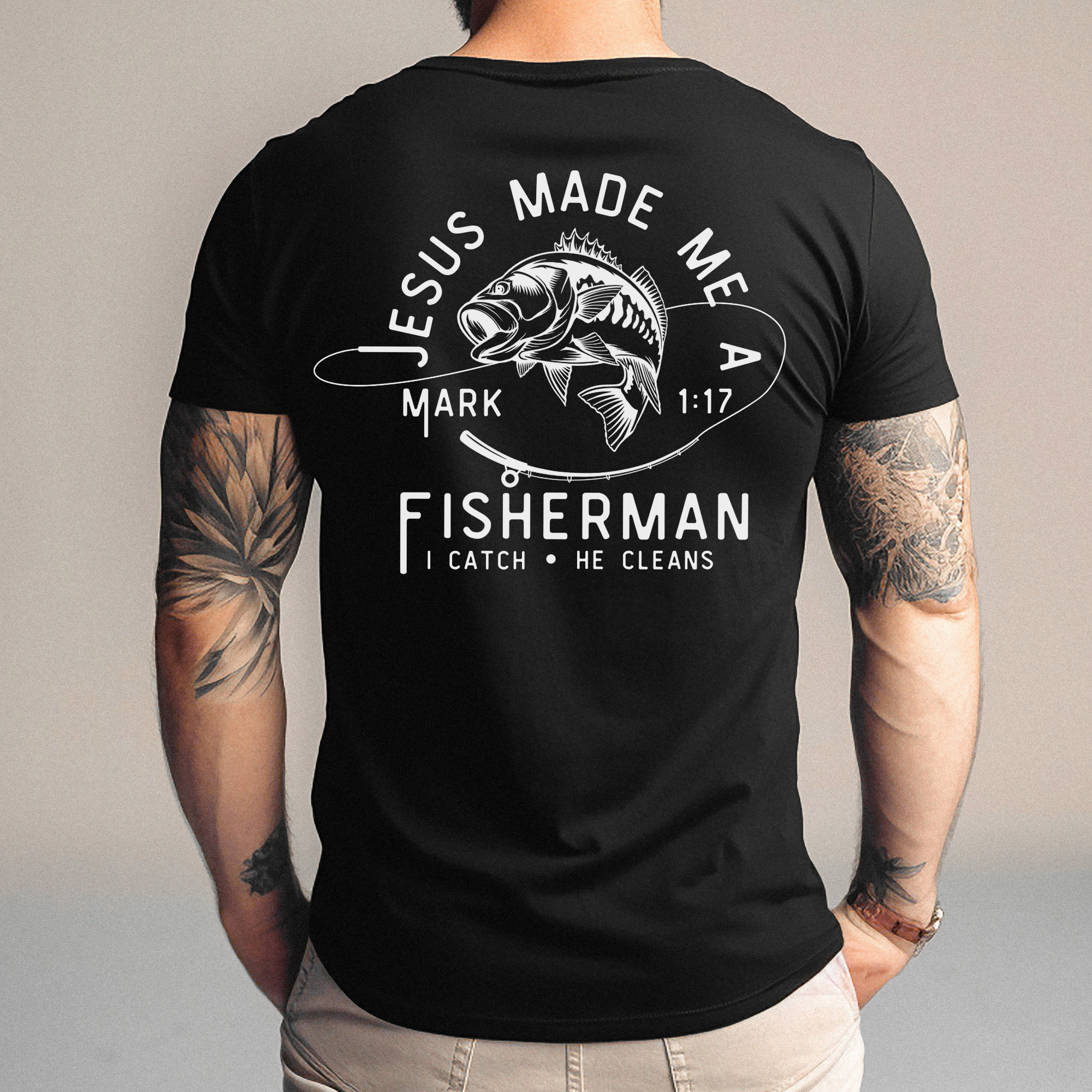 Jesus Made Me a Fisherman Hoodie Jesus Made Me a Fisherman Hoodie