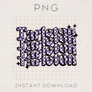 Tarleton Checkered PNG | Wavy Checkered Text, Retro Tsu Shirt, Tarleton ...
