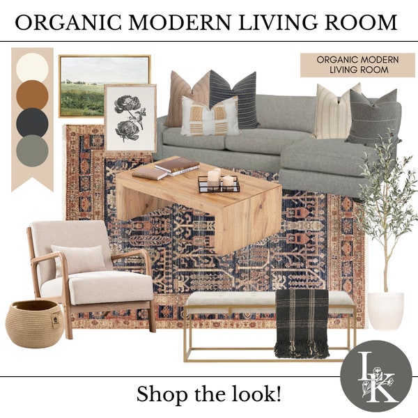 Modern Living Room - Etsy