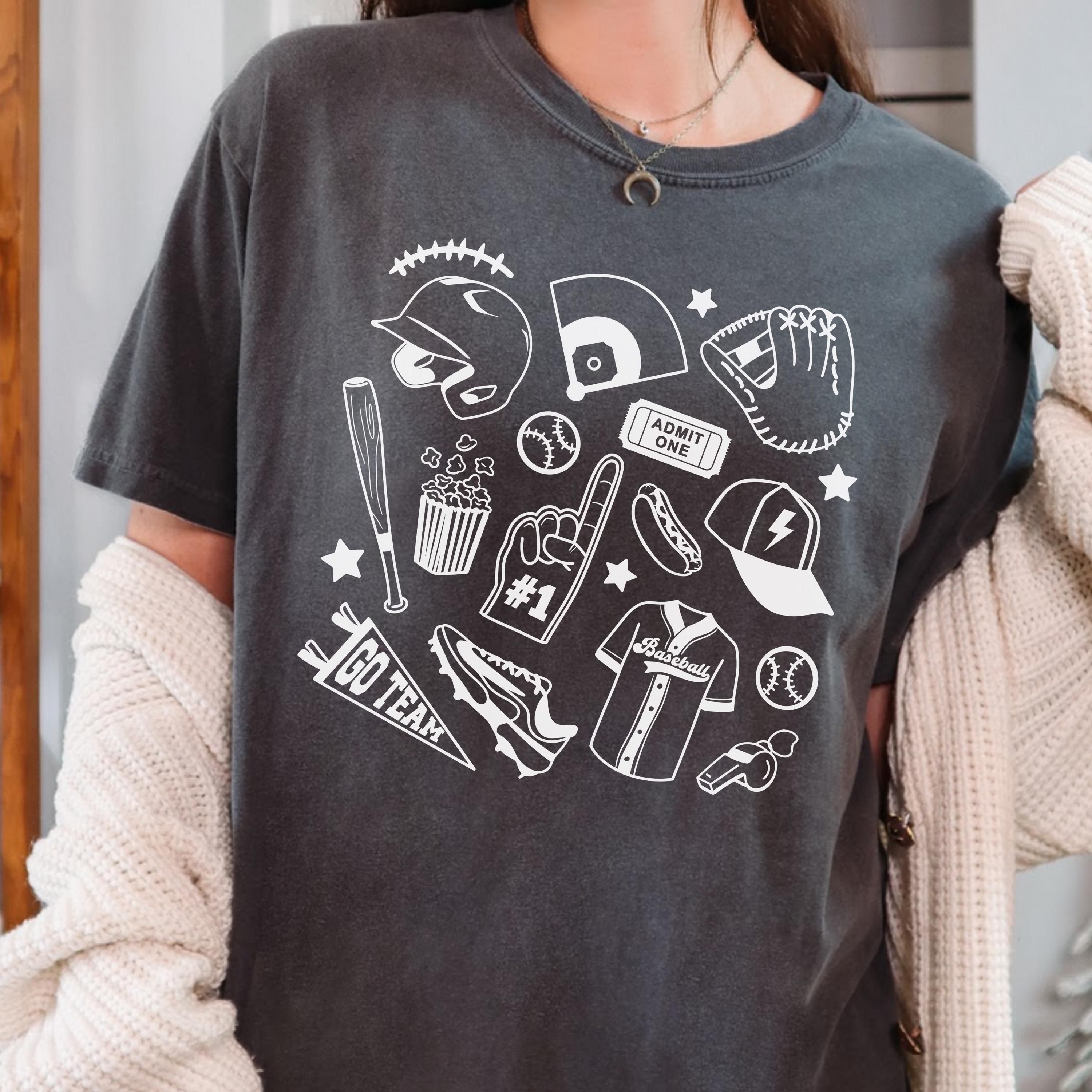 Baseball Doodles SVG | Baseball Shirt Svg, Baseball Season Sublimation ...