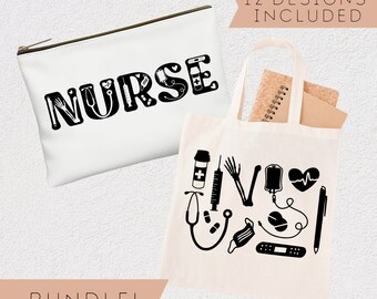 Nurse Doodles Bundle SVG | medical doodles, nurse shirt svg, rn svg, new nurse gifts, nurse shirt png, gifts for nurse, nurse's week