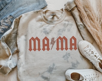 Mama Lightning Leopard SVG | Retro Gifts, Gifts for Her, Mama T-Shirt, Retro Mom svg, Mama Sweatshirt, Mom Life svg