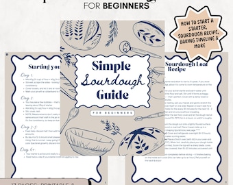 Sauerteig-Anleitung für Anfänger | Sauerteig E-Book, Sauerteig-Rezept, Starter-Anleitung, Back-PDF, Sauerteigbrot Rezept