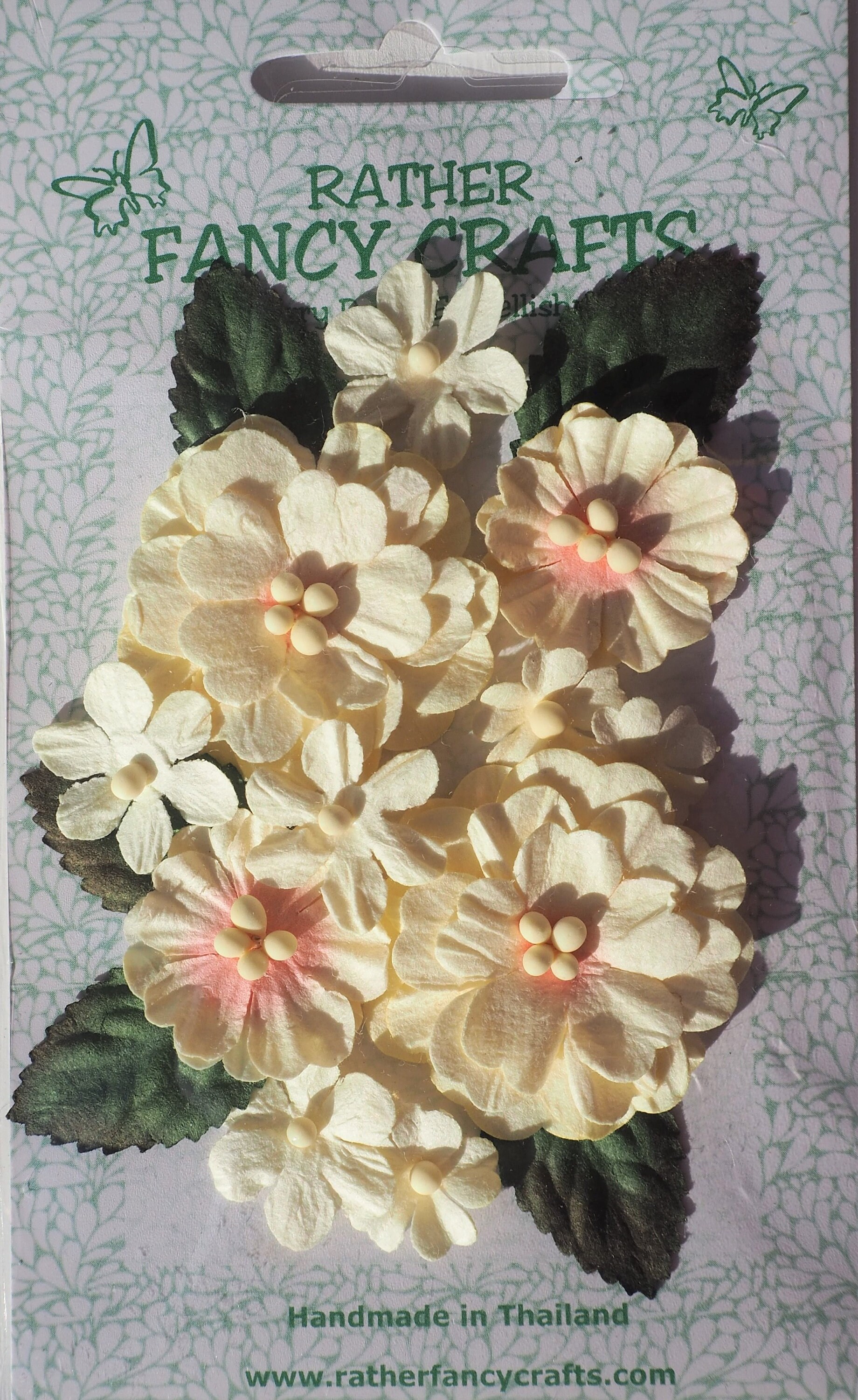 Thai Decorated 60pcs Mini Paper Flower Green Tone Mini Paper Flowers Mulberry Paper Flowers for Crafts Scrapbooking Embellishment Wedding Card