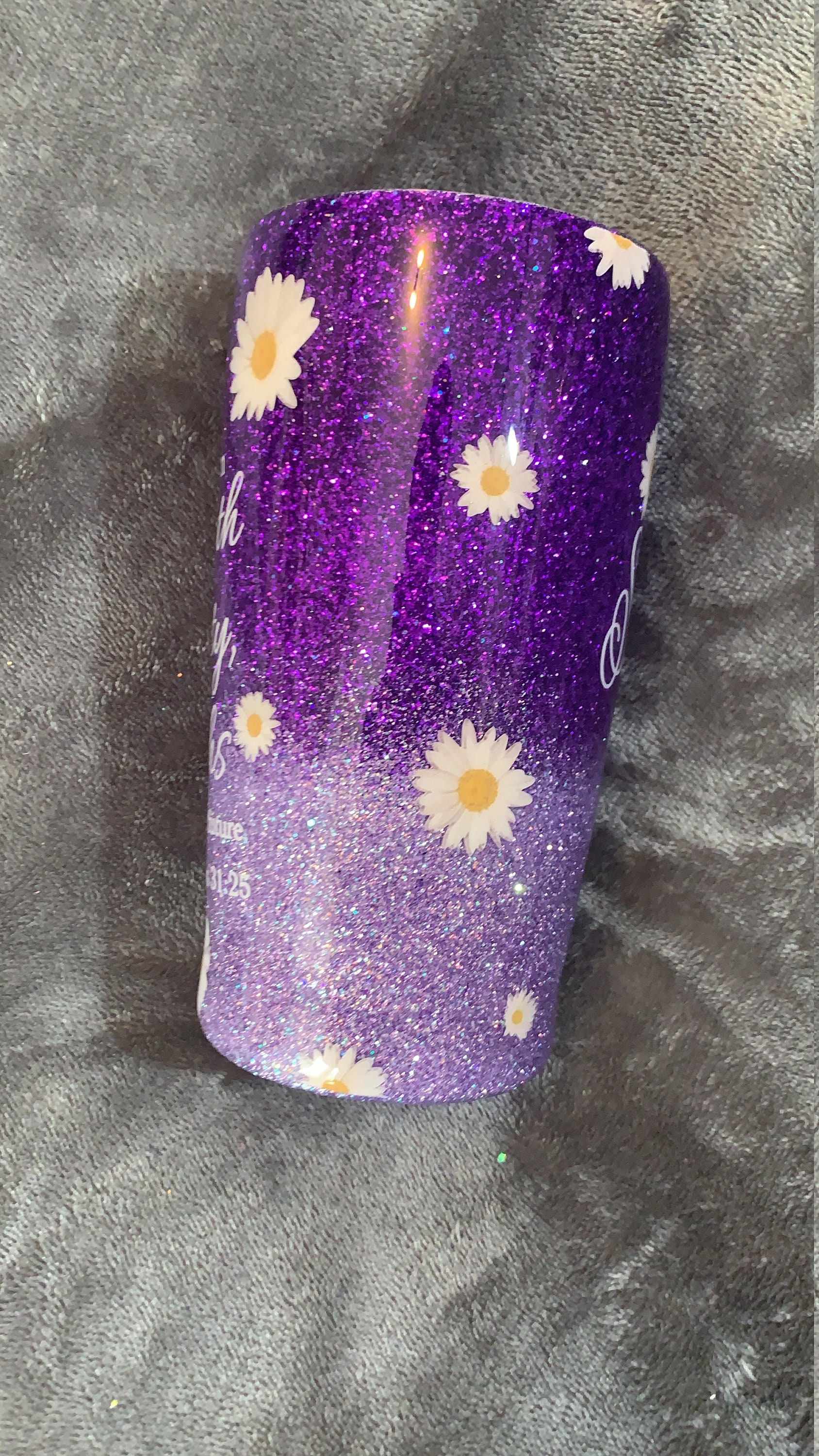 Vaso de ombré púrpura vaso de margarita vaso de brillo yeti Etsy