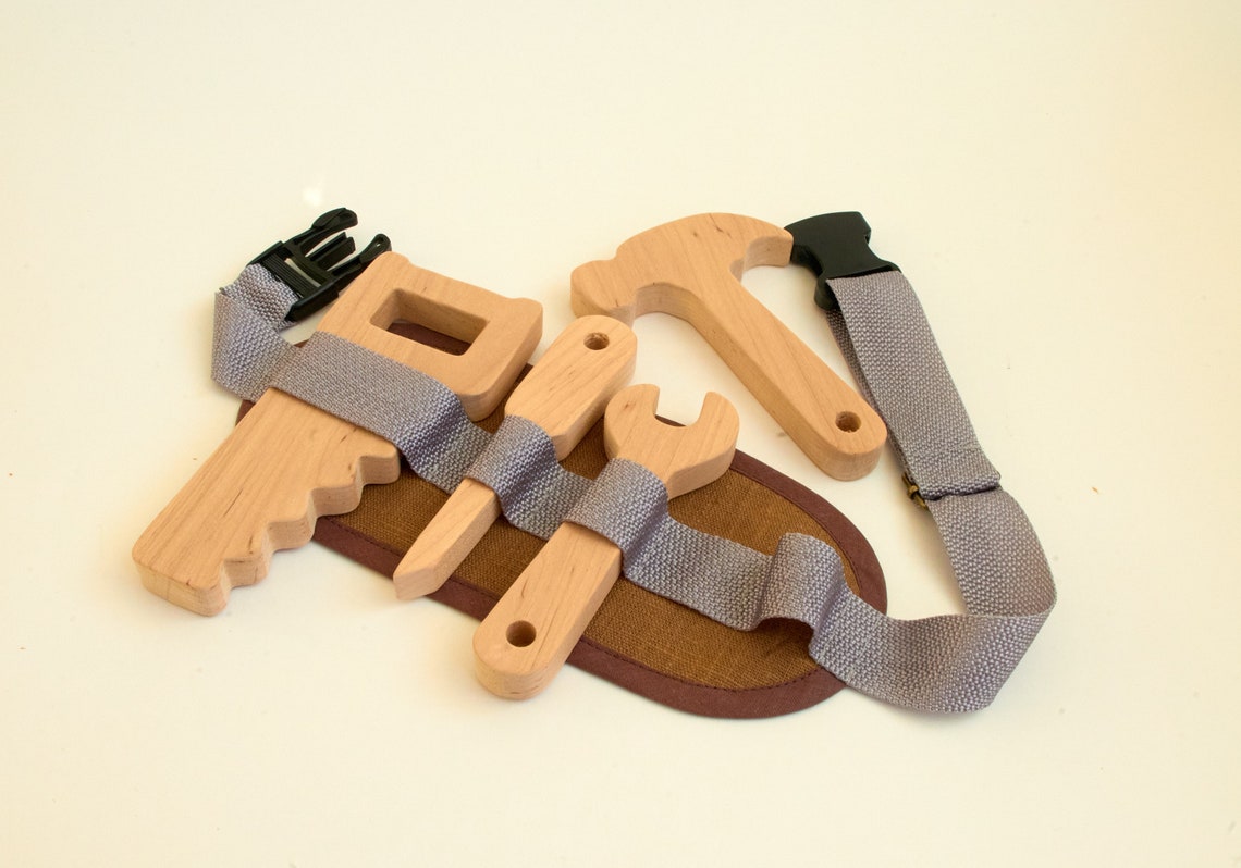 Wooden set of tools for boy wooden tools | Etsy