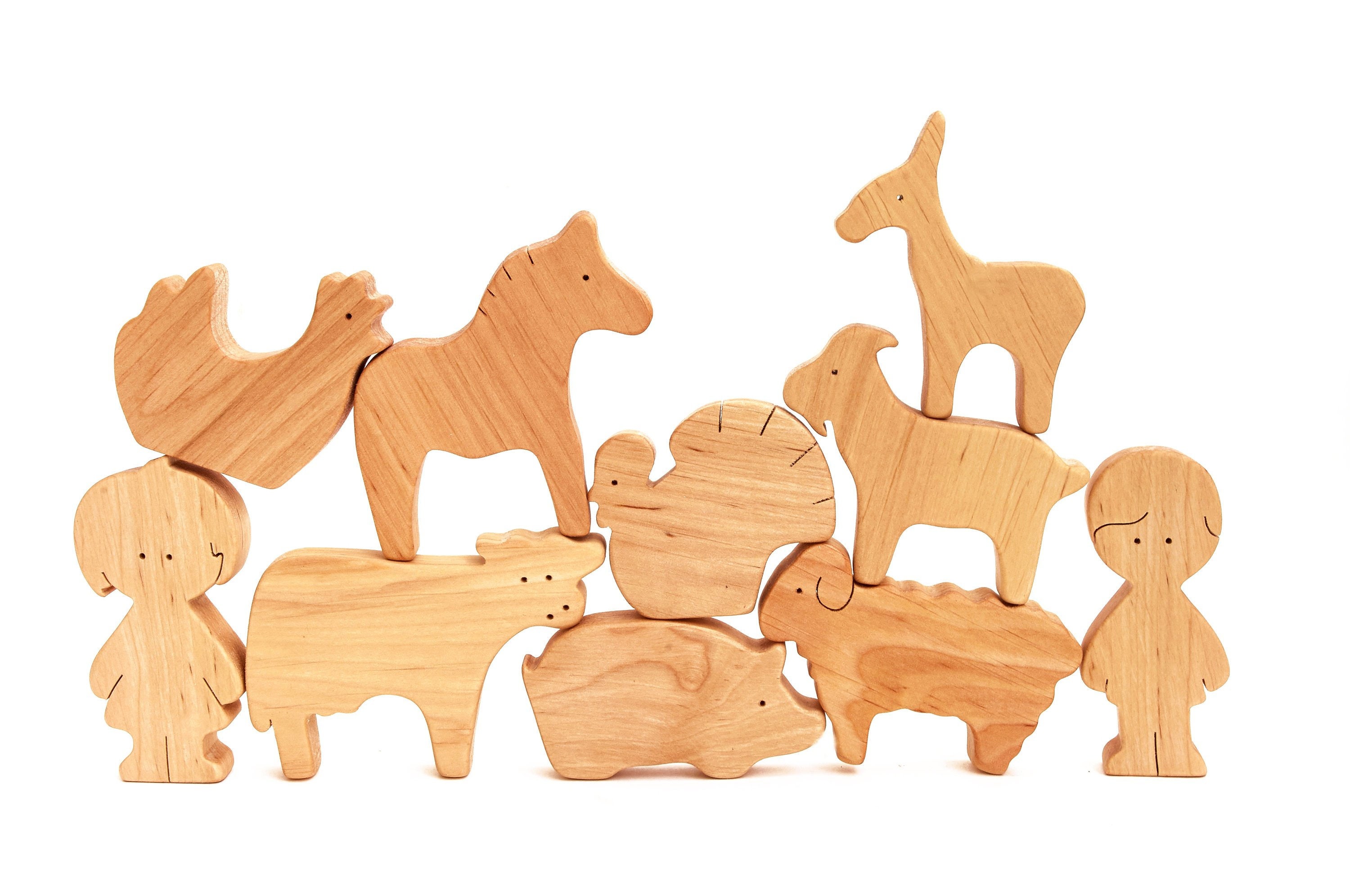 wooden animal farm