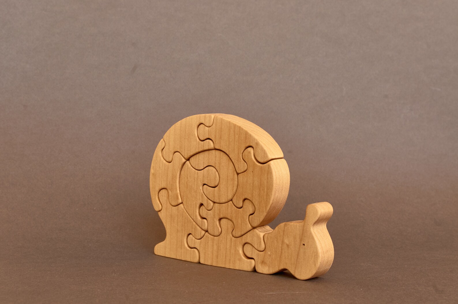 Wooden Snail Wooden Puzzle Etsy