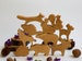 Baby shower gift, wooden woodland animals, wooden figures, 1st birthday gift 