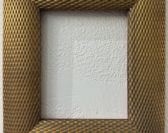 Gold Rattan Picture Frame – Tropical Tiki Art Photo Frame