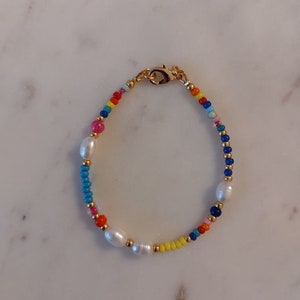 Perlenarmband, Armcandy, buntes Armband, Armband für Frauen, Perlenarmband, Weihnachtsgeschenk, Freundschaftsarmband