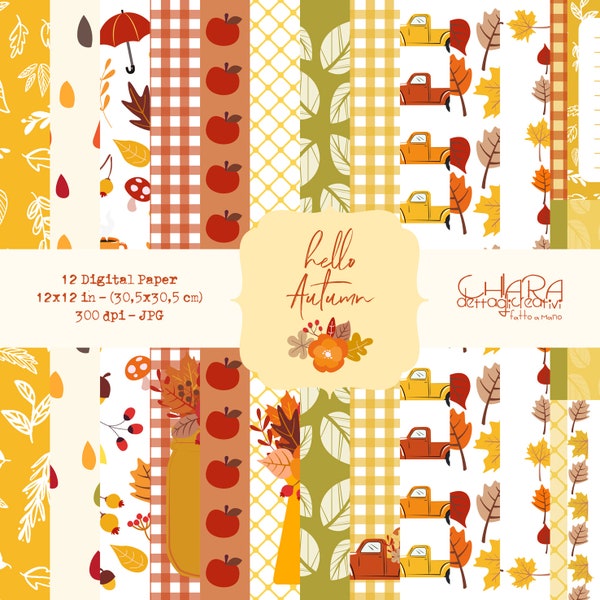 Digital Paper - Hello Autumn