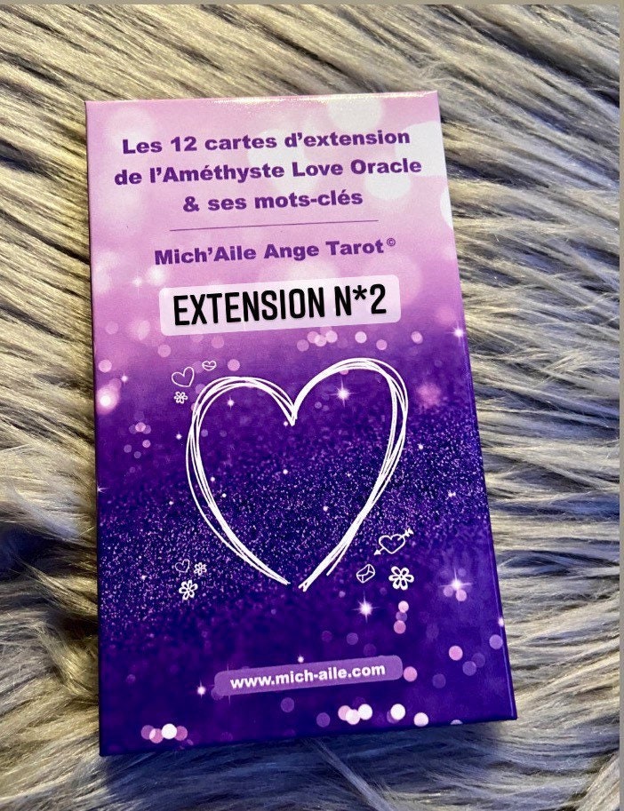 Extension N2 13 Cartes d'extension Pour L'améthyste Love Oracle + Notice Explicative, Cartes 65 A 76