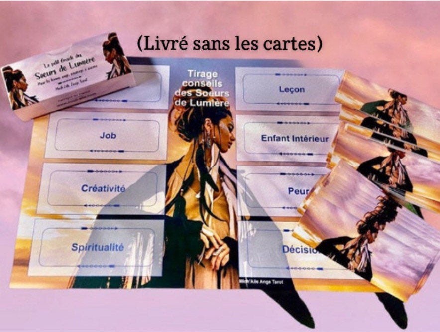 Méthode de Tirage Pour Le Jeu Cartes Conseils Des Soeurs Lumière Livré Sans Les Cartes, Dimension 30