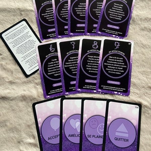 Extension n*4: 13 cards for the Amethyst Love Oracle, from 89 to 101 in French + instructions - End of stock!!