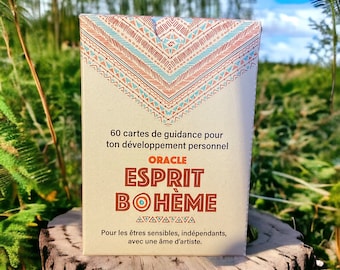 Boho Spirit Oracle: 60 Guidance cards in French - Limited Edition, Self-Published on Recycled Paper
