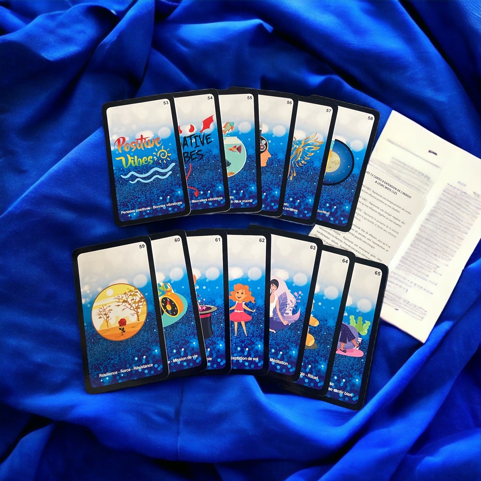 EXTENSION N1: 13 Cards for the Amethyst Love Oracle Cards From 53 to 65  Trilingual Instructions 