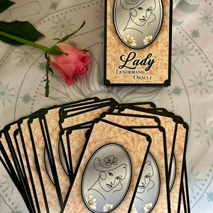 Classique Lenormand Lady 36 cartes divinatoires pour débutants, élégant et sophistiqué