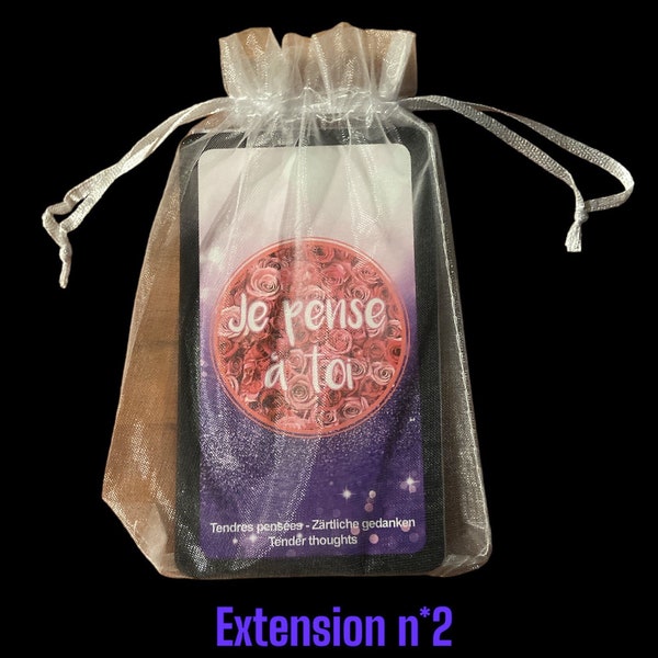 EXTENSION N*2 : 13 Cartes pour l’Améthyste Love Oracle - cartes 65 a 77 trilingue + notice