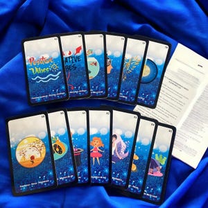 Reserva anticipada: Expansión n.º 1 - 13 cartas en francés para el Oráculo Índigo - cartas 53 a 65 + instrucciones - Edición Mate