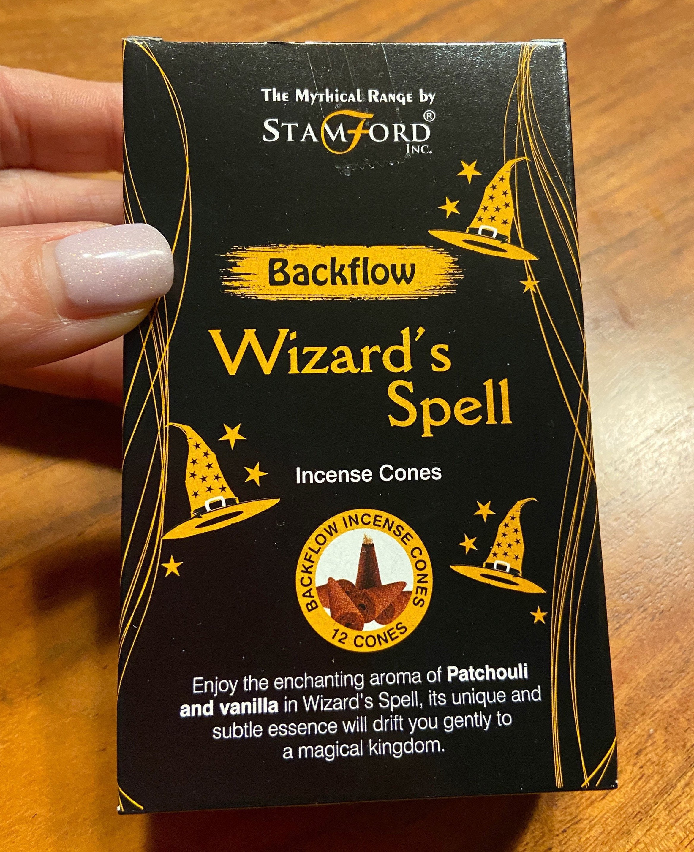 12 Cônes | Troués en Bas Sortilège Des Sorcières - Vanille/Patchouli Spécial Brûleur A Refoulement E
