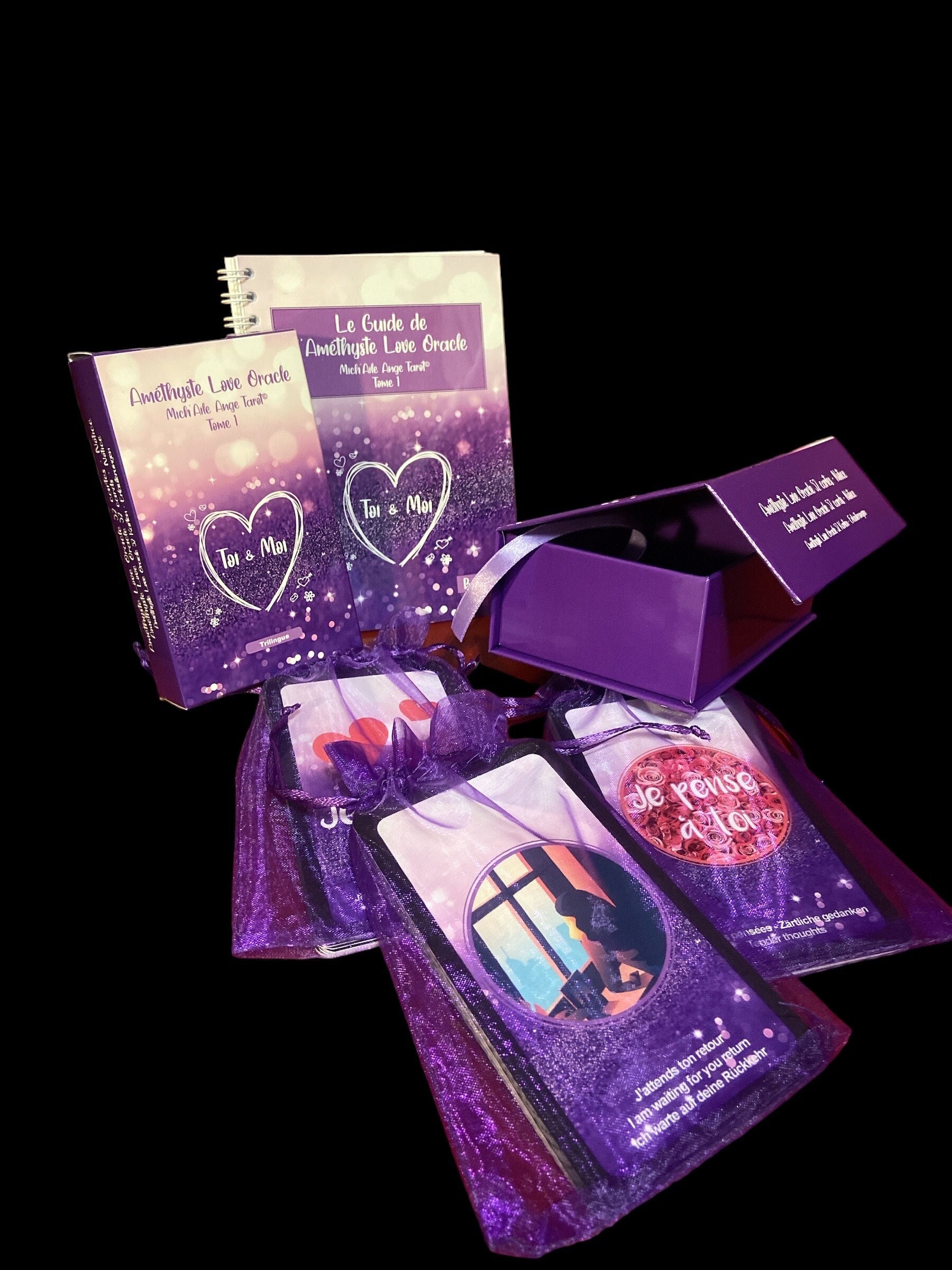 SEXTUPLET Amethyst Love Oracle Game 52 Trilingual Cards -  Ireland