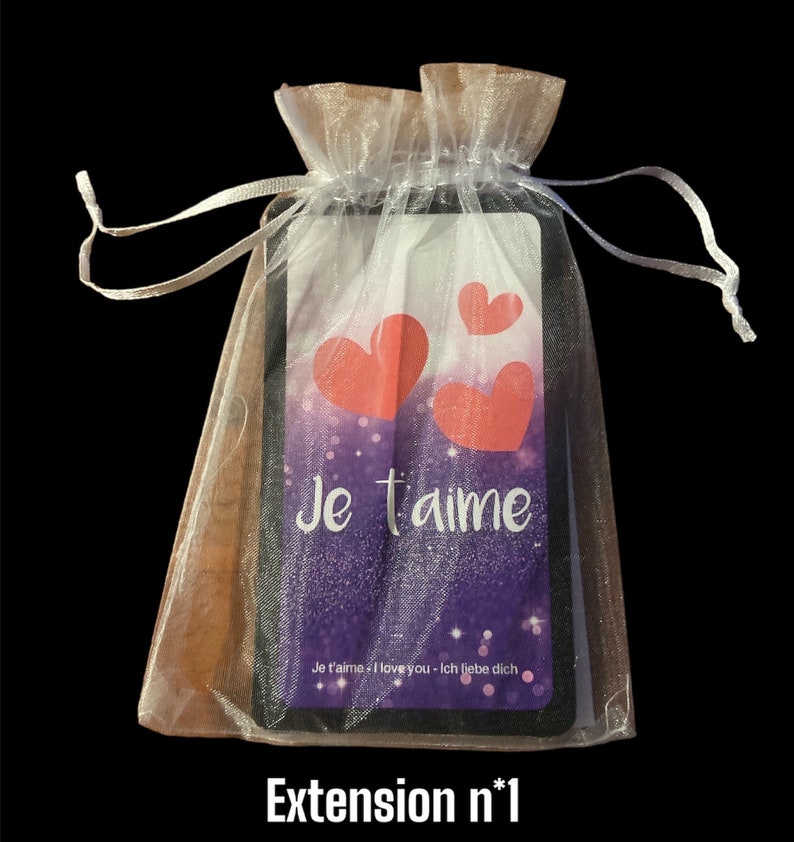 EXTENSION N1 : 13 Cartes pour lAméthyste Love Oracle cartes de 53 a 65 trilingue notice image 1