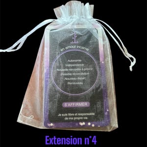 Extension n*4 : 13 cartes pour l’Améthyste Love Oracle, cartes numérologie de 89 a 101 en français + 1 carte explicative