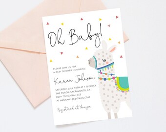 Llama Baby Shower | Etsy