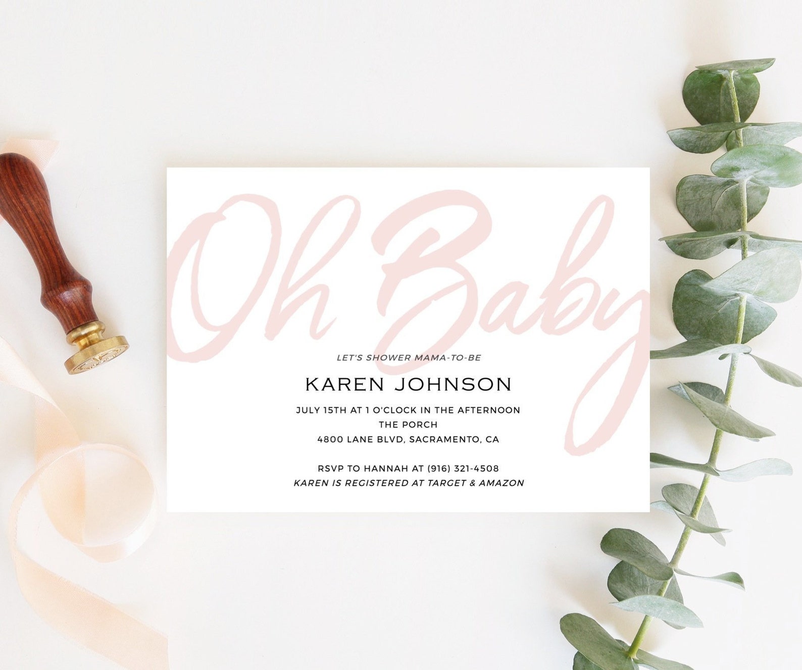Editable Baby Shower Invitation Simple Baby Shower Printable - Etsy