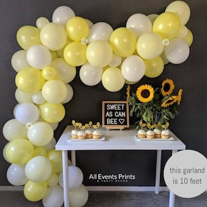 Sweet As Can Bee Balloon Garland DIY Kit 5 Ft 25 Ft, Includes EVERYTHING that you will need for assembly image 4