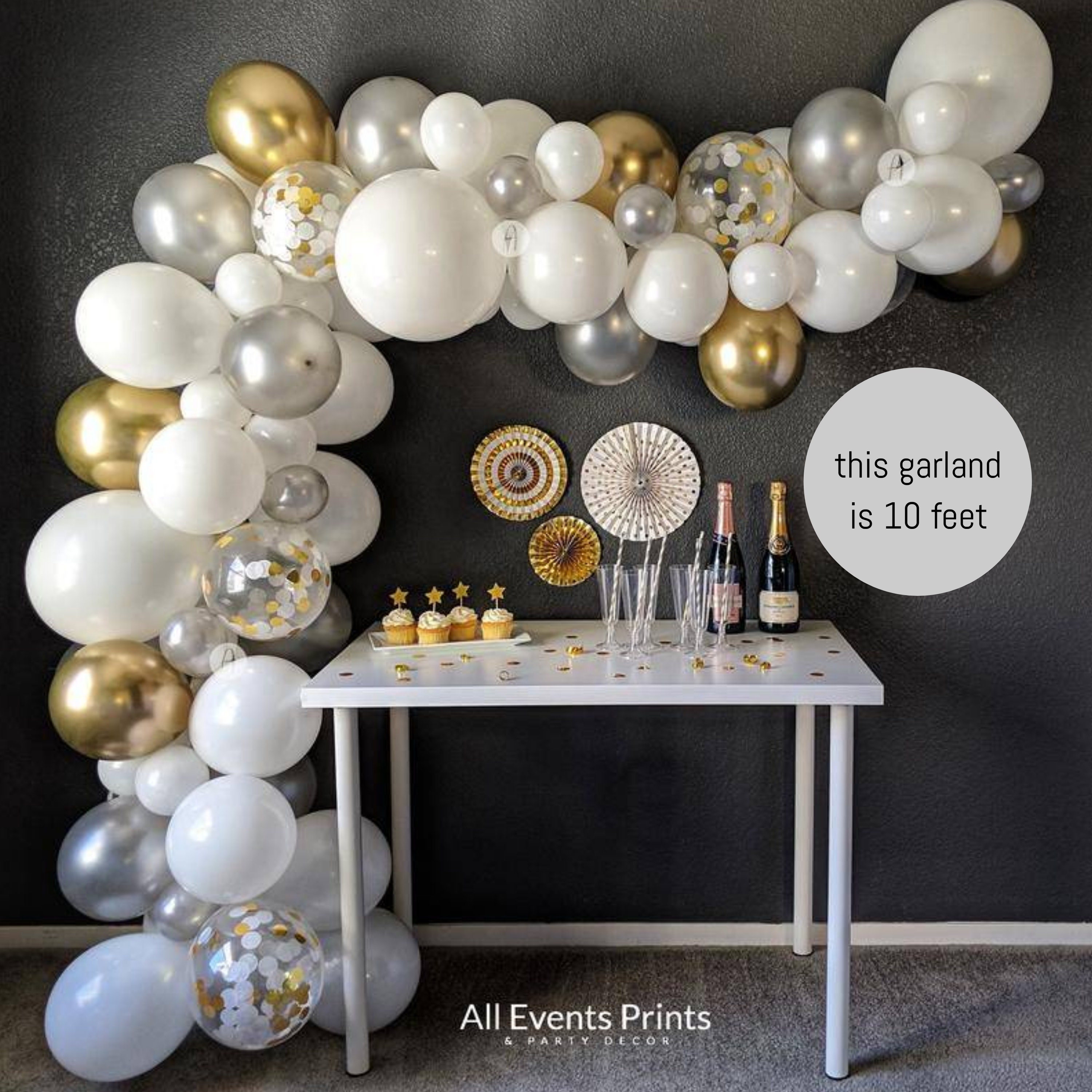 White Balloon Garland All White Theme Balloon Garland Balloon