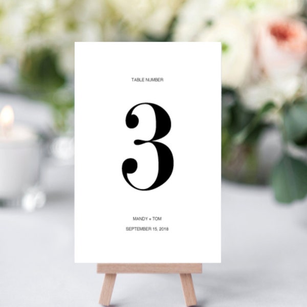 Editable Table Number Template Etsy Editable Table Number Template Etsy