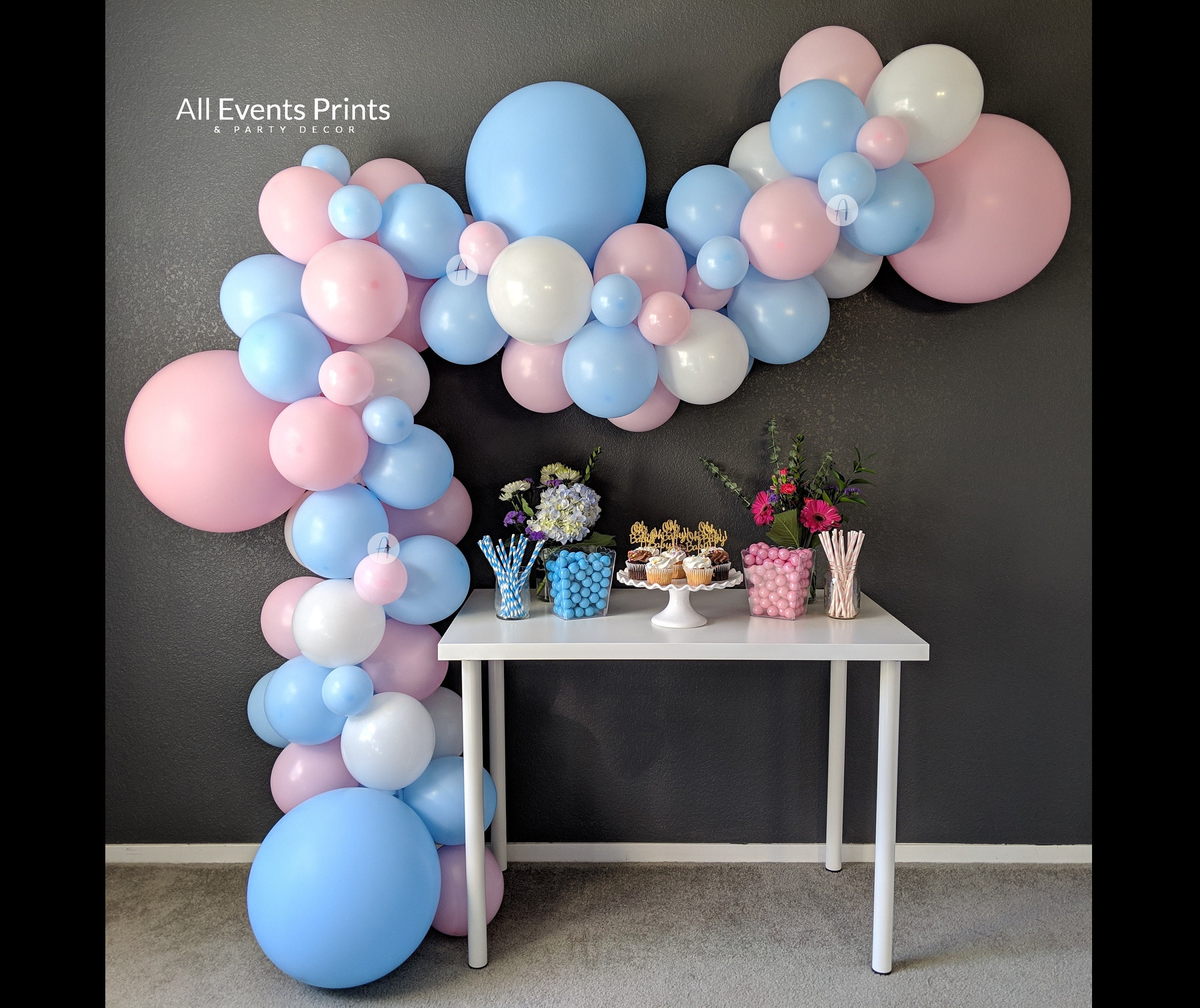 Gender Reveal Balloon Garland DIY Kit 5' to 25' - Etsy