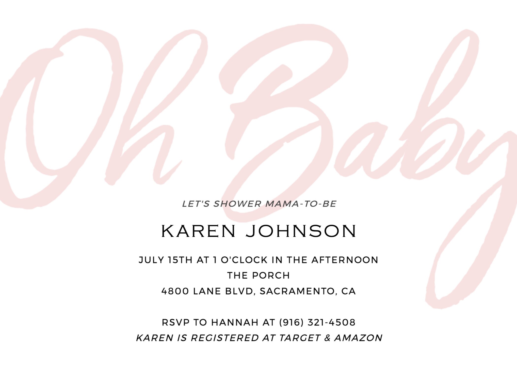 Editable Baby Shower Invitation Simple Baby Shower Printable - Etsy