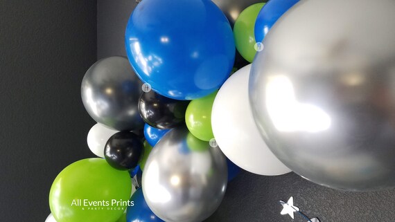 Space The Final Frontier Balloon Garland Kit 5 To Etsy